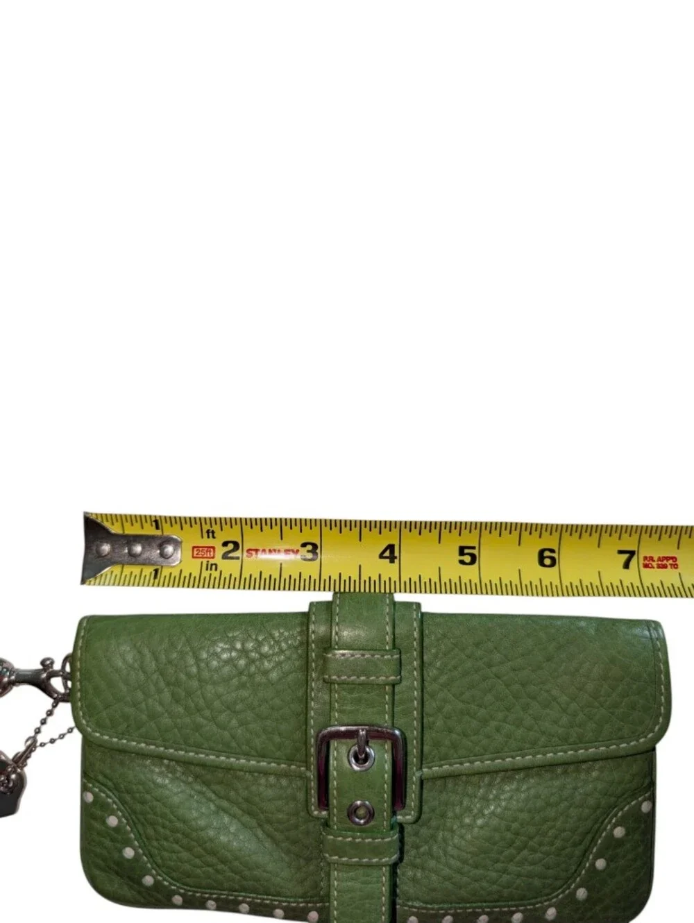 Coach Vintage Soho Leather Wristlet In Rare Green